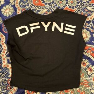 DFYNE Black Women's Crop Top